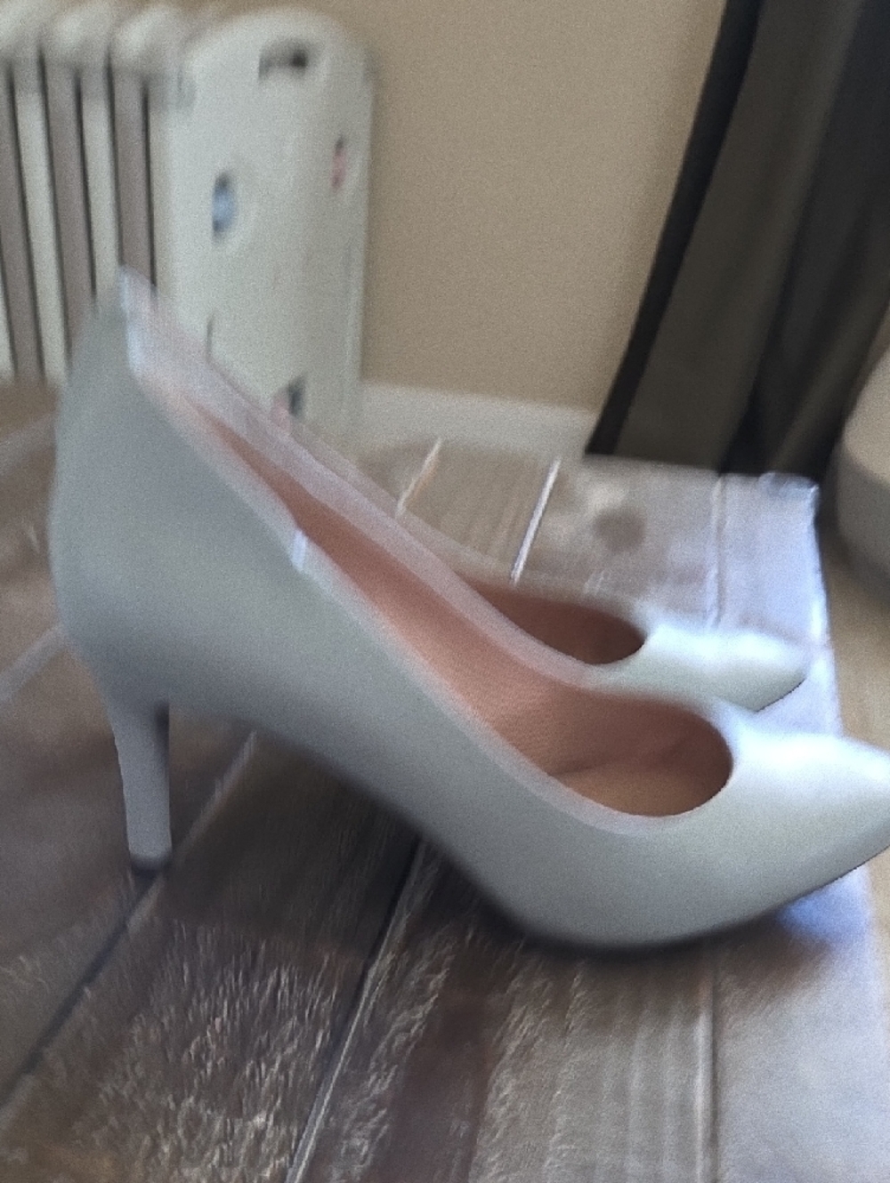 Rockport Pointed Toe Flats in Pale Blue - Picture 4 of 7